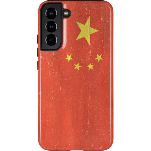 Chinese Flag Distressed Galaxy S22 Plus Pro Case